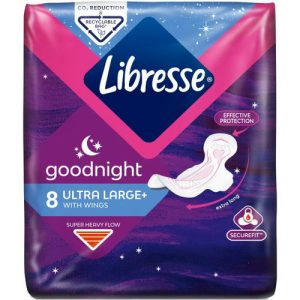 Прокладки Libresse Goodnight Ultra Large+ №8