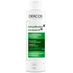 Шампунь Vichy Dercos против перхоти усиленного действия для нормальных и жирных волос 200 мл