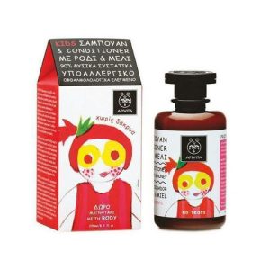 Шампунь-кондиционер Apivita KIDS детский с гранатом и медом 250 мл