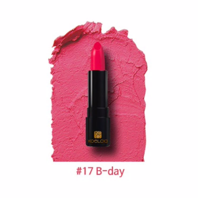 KOELCIA SMOOTH LIPSTICK #17 B-DAY (3.5gr), Гладкая губная помада #17 День рождения (3.5гр)