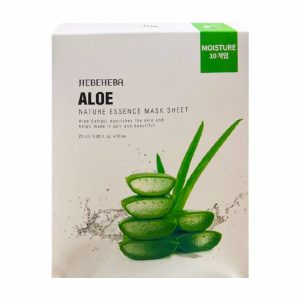 HEBEHEBA ALOE NATURAL ESSENCE MASK SHEET (25ml*10ea), Тканевая маска с натуральной эссенцией алоэ (25мл*10шт)