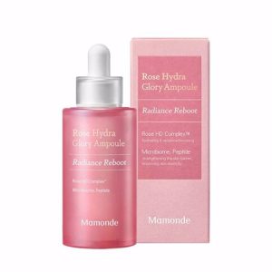 MAMONDE ROSE HYDRA GLORY AMPOULE (50ml), Ампула с экстрактом розы для сияния кожи (50мл)