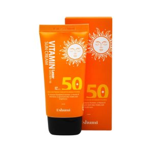 ESHUMI VITAMIN LASER SUNSCREEN 100 INVOLUNTARY CAR SPF50+ PA+++ (70ml), Cолнцезащитный крем c витаминами (70мл)