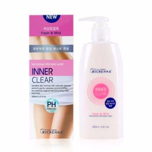 RICHENNA INNER CLEAR FEMININE INTIMATE WASH (200ml), Средство для интимной гигиены (200мл)
