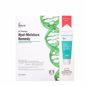 WONJIN W. THERAPY HYAL-MOISTURE REMEDY SPECIAL GIFT (30gr * 10ea + 100ml), Специальный набор увлажняющих масок восстанавливающих барьер кожи лица (30гр * 10шт + 100мл)