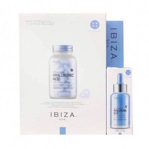 IBIZA SPA DOUBLE WHITENING EFFECT HYALURONIC ACID MASK SHEET (10pcs*30ml), Тканевая маска с гиалуроновой кислотой с двойным отбеливающим эффектом (10шт*30мл)