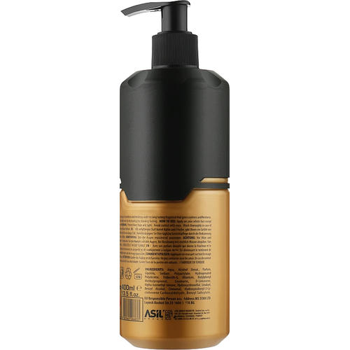 Nishman After Shave Cream Cologne 2in1 Gold One №04, Крем-одеколон после бритья, 400ml — изображение 2