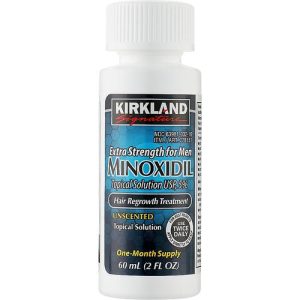 Kirkland Signature Minoxidil 5% Extra Strength For Men Hair Regrowth Treatment, Лосьон для роста волос и бороды Миноксидил 5%, 60ml