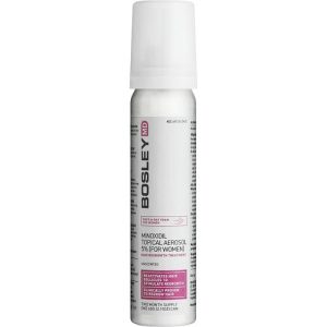 BOSLEY Minoxidil Topical Aerosol, Пена с миноксидилом 5% для восстановления роста волос у женщин, курс 2 месяца, 60g