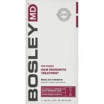 BOSLEY Hair Regrowth Treatment, Раствор с миноксидилом 2% для восстановления роста волос у женщин, с пипеткой, 2x60ml