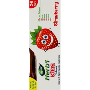 Набор для детей "Клубника" 2-6 лет, Dabur Herb'l Kids Srawberry (toothpaste/50g + toothbrush/1pcs + gift)