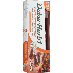Набор "Clove", красная, Dabur Herb`l (toothbrush/1шт + toothpaste/150g)
