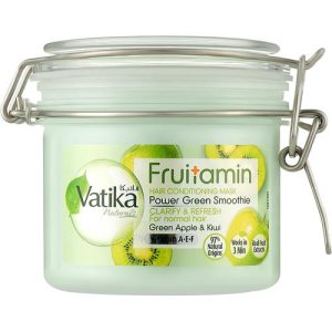 Маска для волос "Зеленое яблуко и киви", Dabur Vatika Naturals Fruitamin Green Apple And Kiwi Hair Conditioning Mask