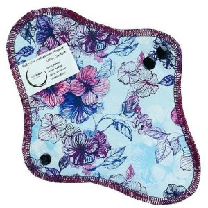 Soft Moon Ultra Comfort Regular, Многоразовая ежедневная прокладка с хлопком, фуксия с цветами