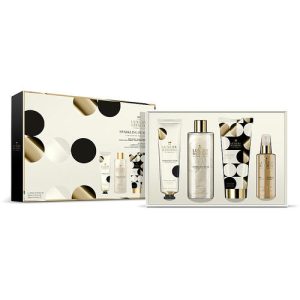 Набор, Grace Cole The Luxury Bathing Sparkling Pear & Nectarine Blossom Set (h/cr/100ml + sh/gel/250ml + b/cr/200ml + b/spray/100ml)