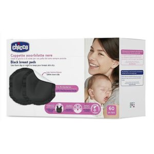 Chicco Black Breast Pads, Прокладки для груди, 60 шт.
