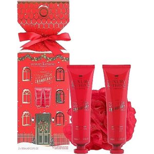 Набор, Grace Cole The Luxury Bathing Wild Fig & Granberry Set (sh/gel/200ml + b/cr/100ml + sponge)