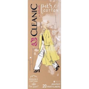 Cleanic Naturals Pure Cotton Pantyliners, Прокладки ежедневные "Чистый хлопок", 20 шт.