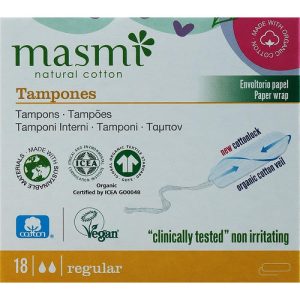 Masmi Regular, Тампоны без аппликатора, 18 шт