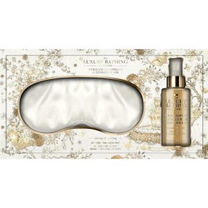 Набор, Grace Cole The Luxury Bathing Bergamot Ginger & Lemongrass Perfect Night (spray/100ml + mask/1pc)