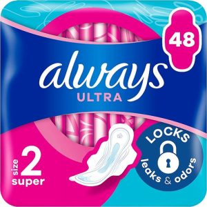Always Ultra Super, Гигиенические прокладки, размер 2, 48 шт.