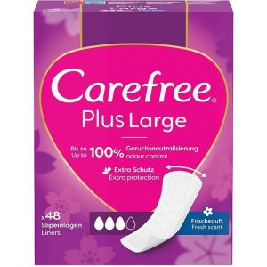 Carefree Plus Large Fresh Scent, Ежедневные гигиенические прокладки, 48шт