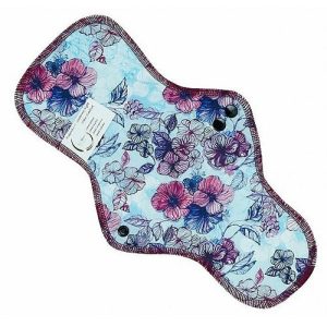 Soft Moon Ultra Comfort Night, Многоразовая ежедневная прокладка с хлопком, фуксия с цветами