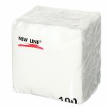Салфетки бумажные New Line 100 шт белые