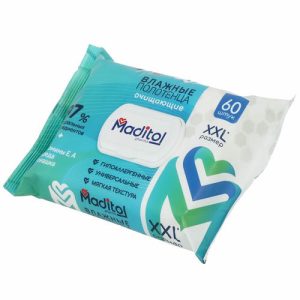Полотенца влажные Maditol 60 шт очищающие