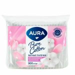 Ватные палочки 300 шт п/э Aura