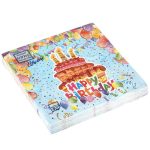 Салфетки 33*33, 3сл, 20шт Bouquet Home Collection Classic "С днем рождения"