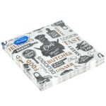 Салфетки бумажные 33х33см "Лилия", 2-х слойные, 20 штук в упаковке, "Шеф"