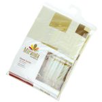 Miranda Штора для ванной тканевая 180х200см "Ликия, бежевый", 100% п/э