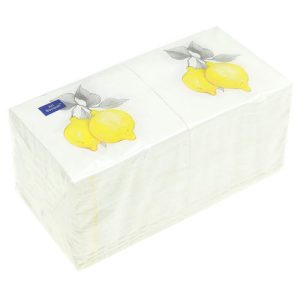 Салфетки Art Bouquet 20х20 2 слоя 250л "Лимончики"