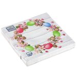 Салфетки бумажные декоративные 33*33 3сл 20л Art Bouquet "Пасхальный венок"