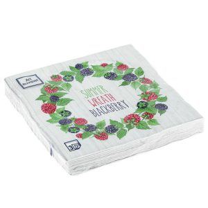 Салфетки Art Bouquet 33*33, 3хсл, 20л. "Ежевичный венок"