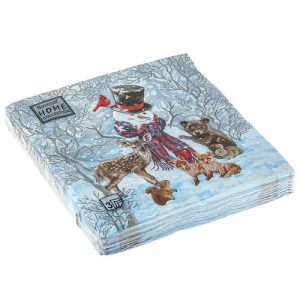 Салфетки 33х33, 3слоя, 20л, Bouquet Home Collection Classic, "Лесные друзья"