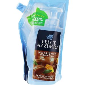 Жидкое мыло "Амбра и арган", Felce Azzurra Nutriente Amber & Argan (дой-пак), 500 мл.