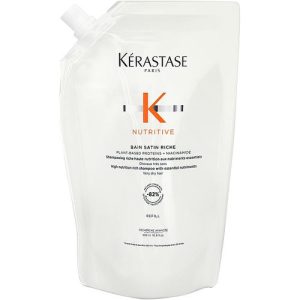 Насыщенный увлажняющий шампунь-ванна для очень сухих волос, Kerastase Nutritive Bain Satin Riche Shampoo (рефил), 500ml