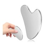 Массажер/скребок Гуаша из хирургической нержавеющей стали для лица, шеи и тела.