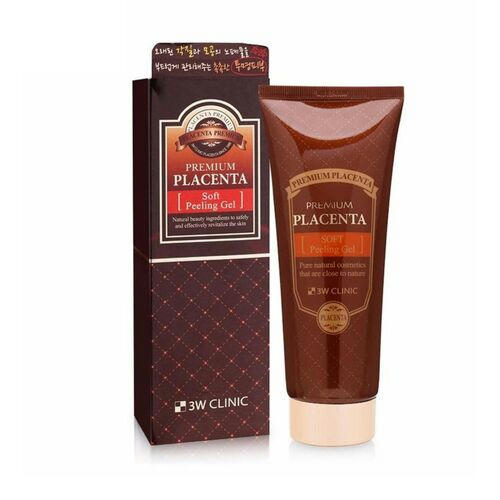 3W Clinic Гель-пилинг мягкий с экстрактом плаценты - Premium placenta soft peeling gel, 180мл