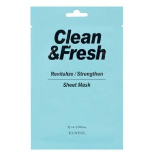 Eunyul Маска тканевая для восстановления здоровья кожи - Clean&fresh strengthen sheet mask, 22мл