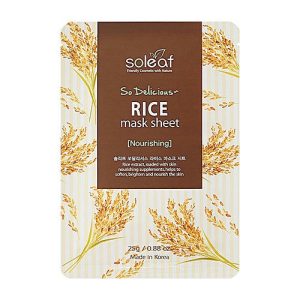 Soleaf Маска для лица питательная с рисом - So delicious rice mask sheet, 25мл
