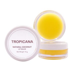 Tropicana Бальзам для губ «банановое счастье» - Natural coconut lip balm banana happy, 10г