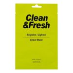 Eunyul Маска тканевая для здорового цвета лица - Clean&fresh brighten/lighten sheet mask, 22мл