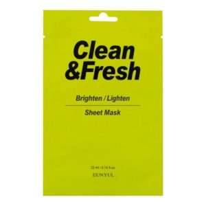 Eunyul Маска тканевая для здорового цвета лица - Clean&fresh brighten/lighten sheet mask, 22мл
