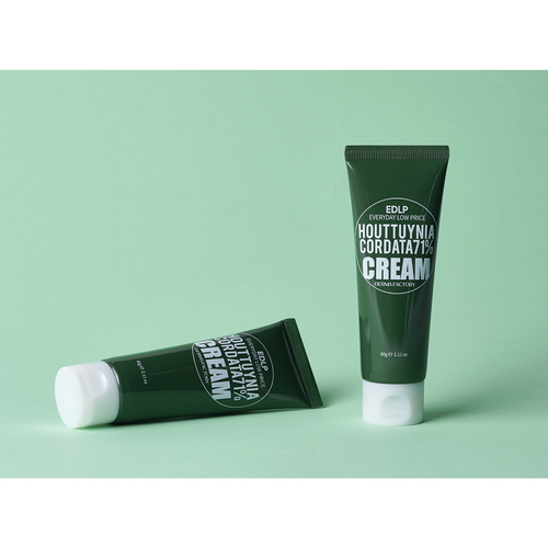 Derma Factory Крем увлажняющий для лица с экстрактом хауттюйнии - Houttuynia cordata 71% cream, 60г — изображение 4