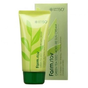 FarmStay Крем солнцезащитный с семенами зеленого чая - Green tea seed moisture sun SPF50/PA, 70г
