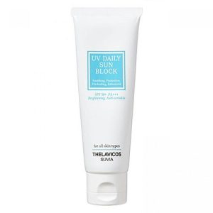 The Lavicos Крем солнцезащитный с лотосом - Suvia uv baily sun block brightening & anti-wrinkle, 50г