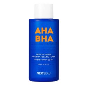 NEXTBEAU Тонер отшелушивающий с AHA/BHA кислотами для проблемной кожи - Wish planner AHA/BHA, 200мл
